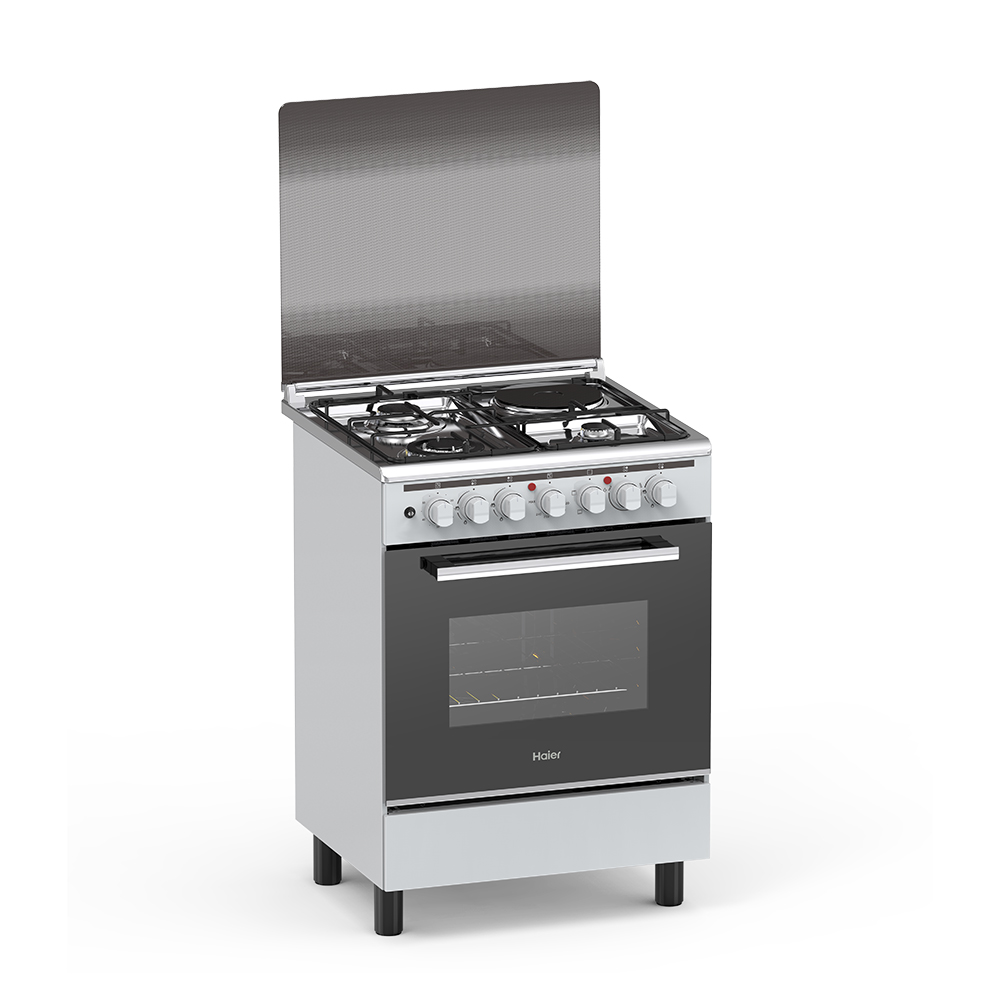 Haier 3 Gas + 1 Electric 60x60 Cooker (LPG), model HCR2031EESLP