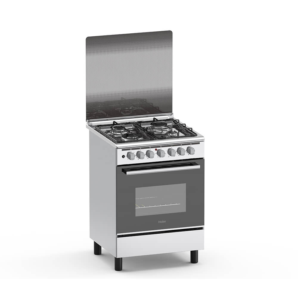 Haier 4 Gas 60x60 Cooker with Electric Oven, model HCR2040EES