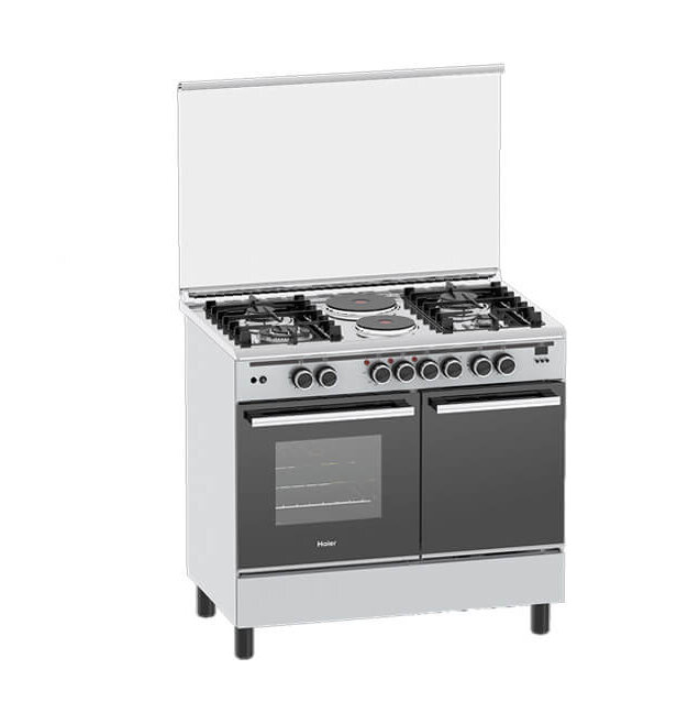 Haier 4 Gas + 2 Electric 60x90 Cooker, model HCR6042DES