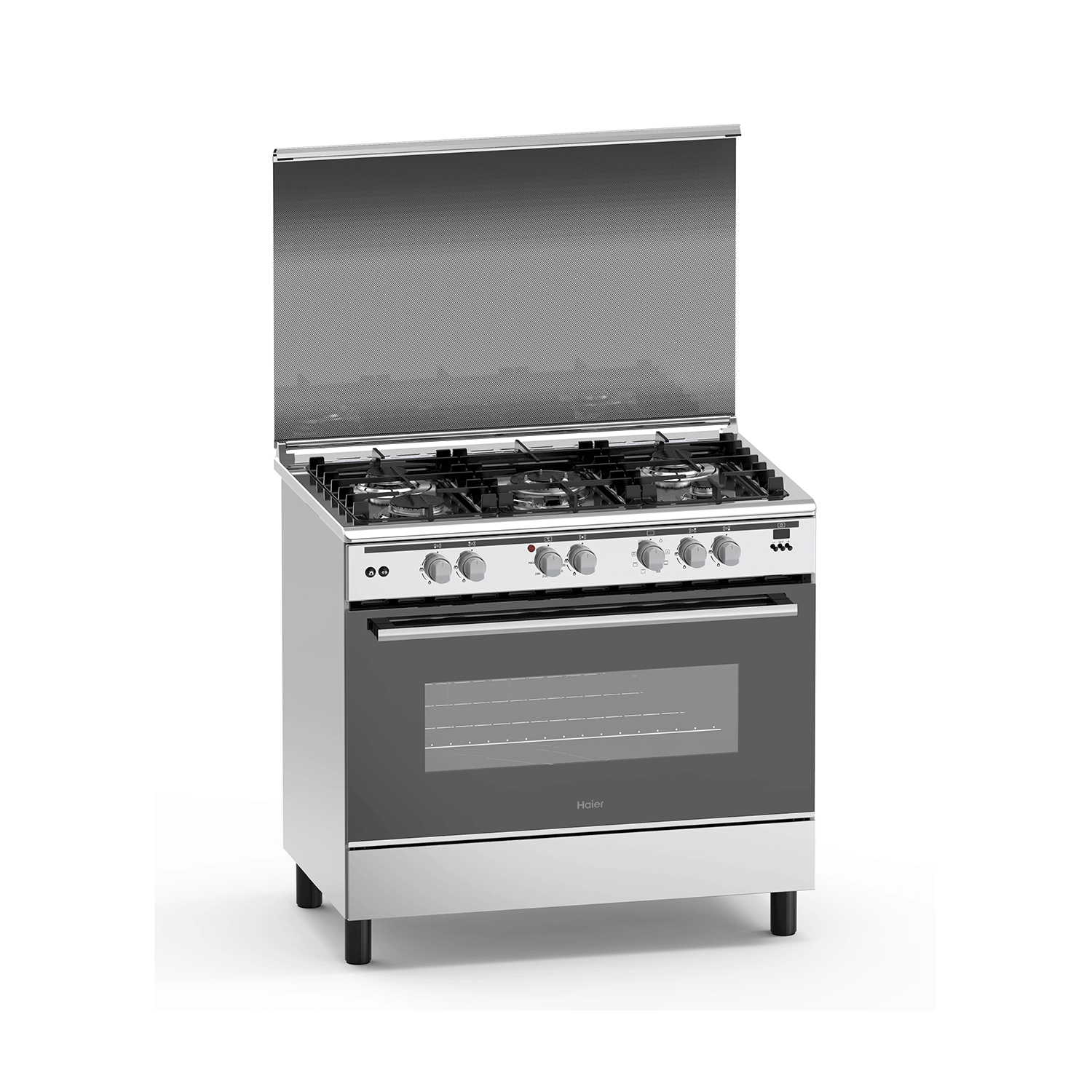 Haier 5 Gas 60x90 Cooker with Electric Long Oven, model HCR6050EES