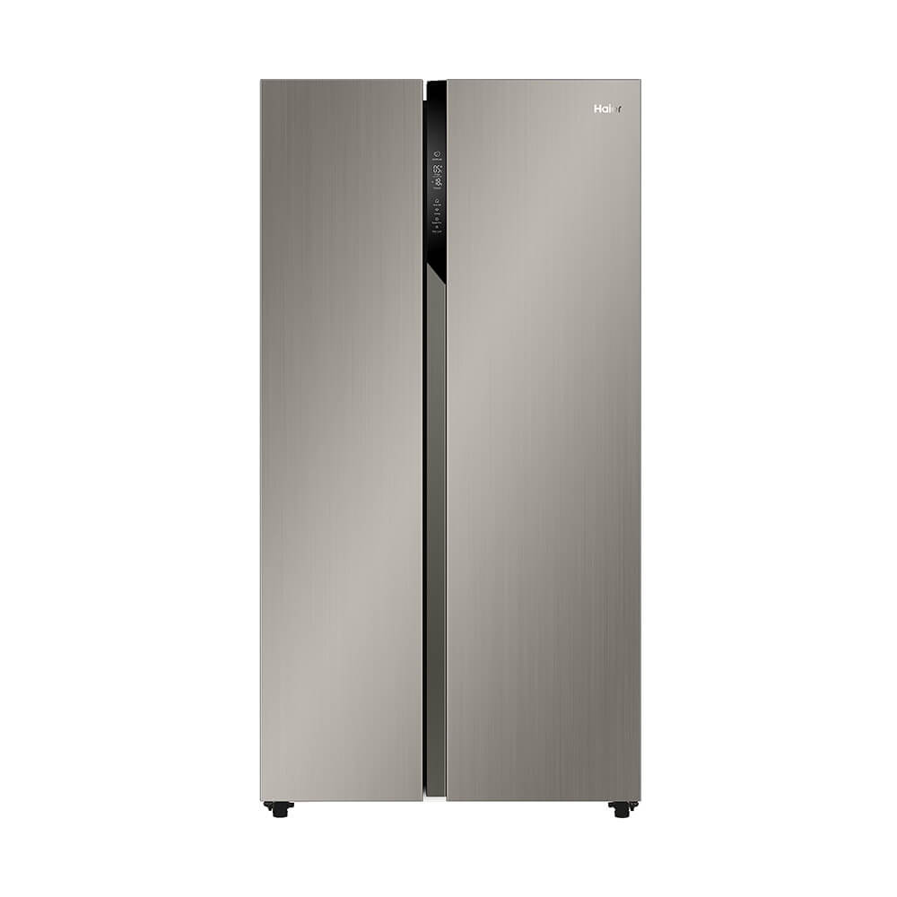 Haier 527L Side-by-Side Fridge, Sunlight Steel, model HRF-668SS(KE)