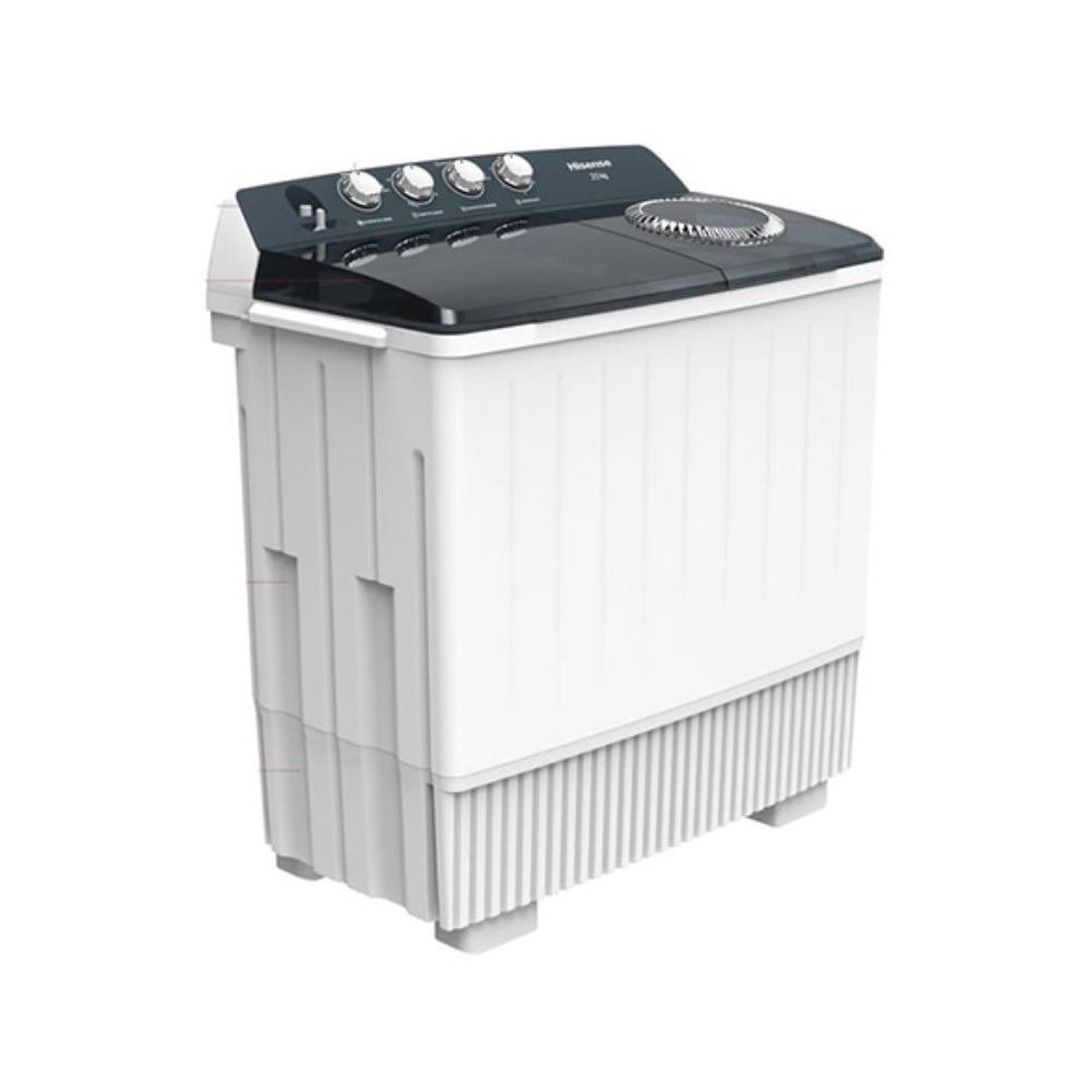 Hisense 20Kg Twin Tub Washing Machine WSBE201, model WSBE201, on display at BrianHub Electronics