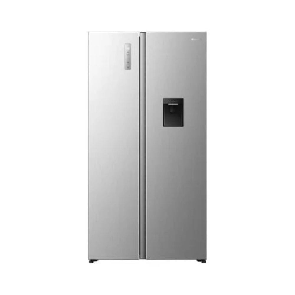 Hisense 541L Side by Side No Frost Fridge -REF558DR, model REF558DR, on display at BrianHub Electronics