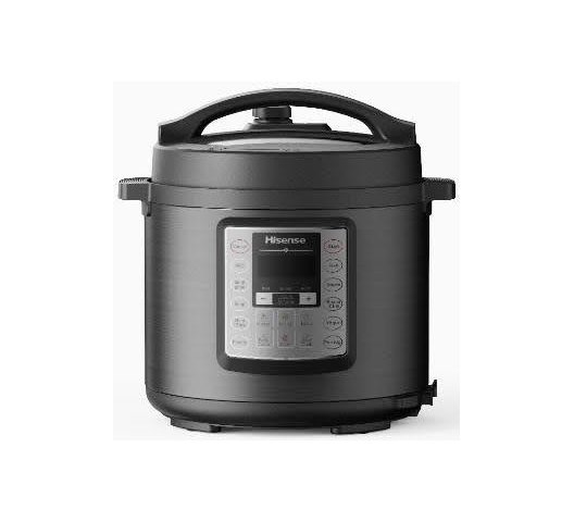 Hisense 6L Digital Pressure Cooker 1000W HMC6MBK, model HMC6MBK, on display at BrianHub Electronics
