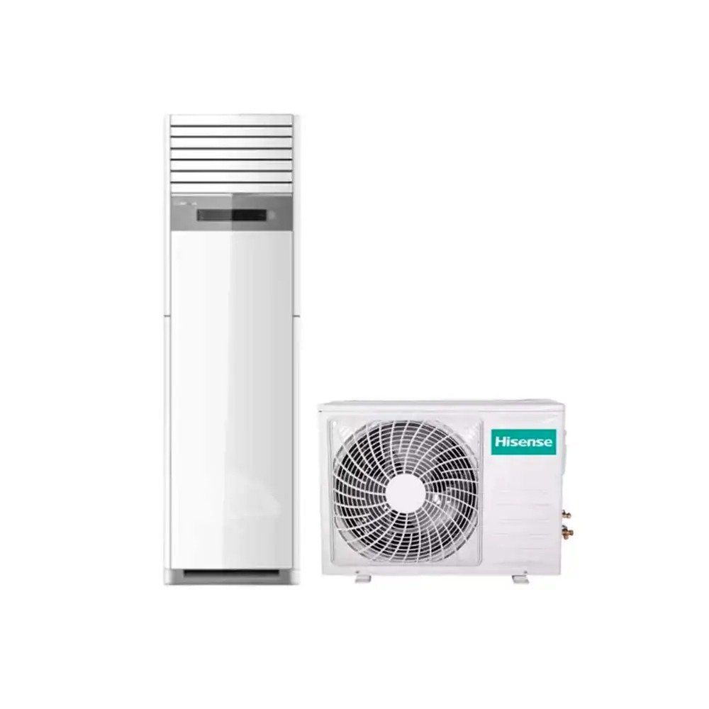 Hisense AUF-36HR4SCPA/AUW-36HT4SD 36000BTU Floor Standing Air Conditioner Cooling & Heating, model 36HR4SCPA/AUW, on display at BrianHub Electronics